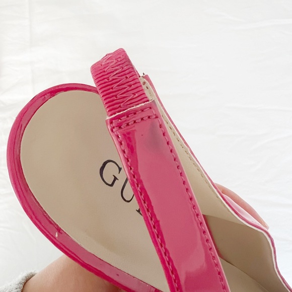 ✨NEVER WORN✨ Guess | Patent Pink, Sling Back Heels, Size 8.5 - Picture 9 of 9